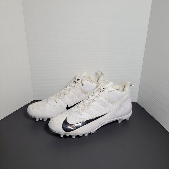 Nike Alpha Huarache 6 Varsity Lacrosse Cleats Men's Size 13 White Shoes - Picture 5 of 10